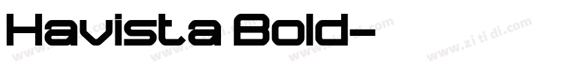 Havista Bold字体转换